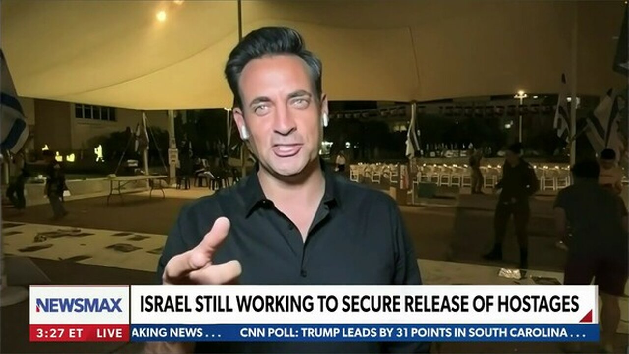 Newsmax correspondent joins live from the hostage HQ in Israel