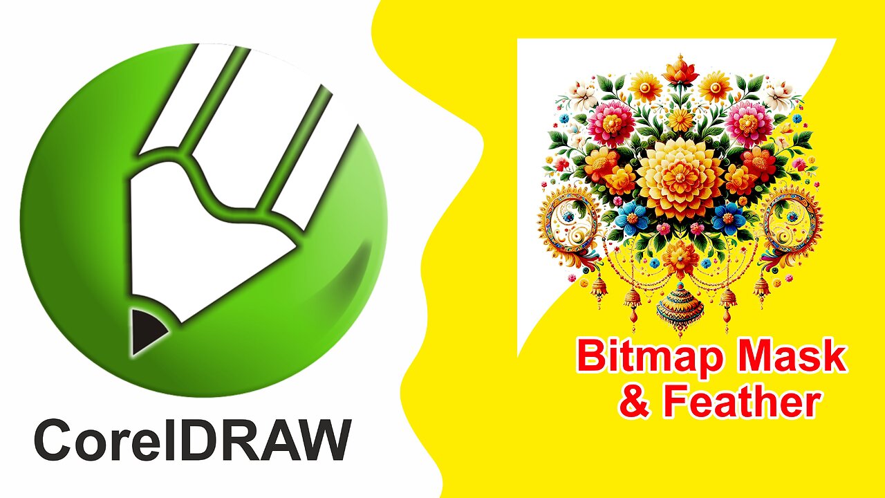 CorelDRAW | Tips | Design | Bitmap Color Mask | Feather | #coreldraw #design #graphicdesign #banner