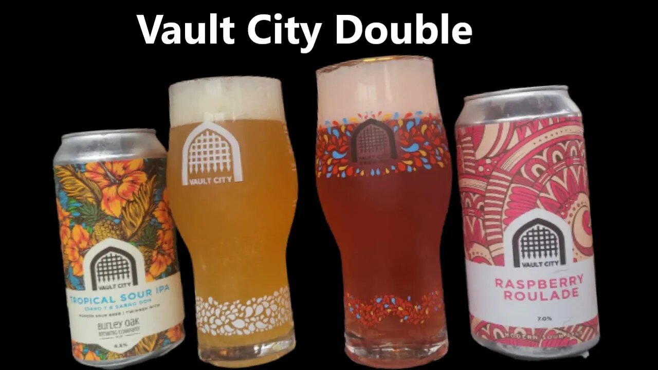 Vault City Double Tropical Sour IPA 6.5% & Raspberry Roulade 7.0% ABV