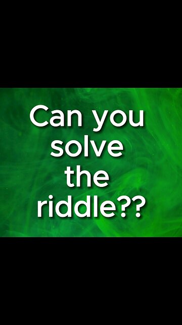 🤔Can you solve the riddle??🤔