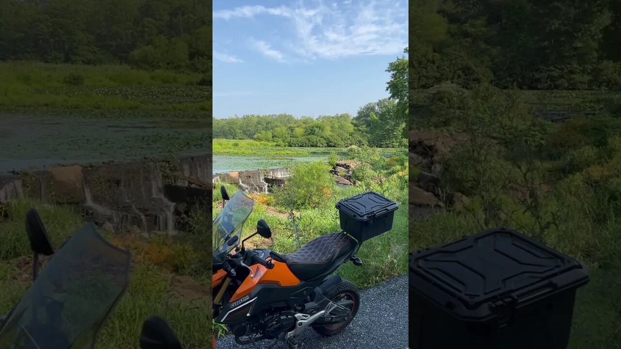 Beautiful waterfalls near Cocalico PA. Motorcycle explorations