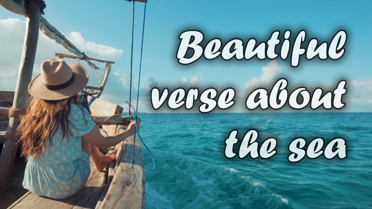 Beautiful verse about the sea