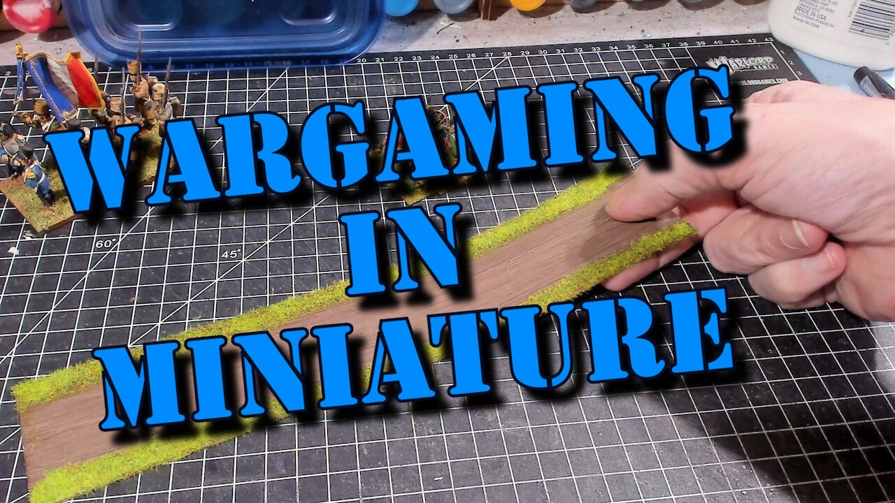 Wargaming in Miniature ☺ Building Flexible Roads and Rivers part 1 Roads