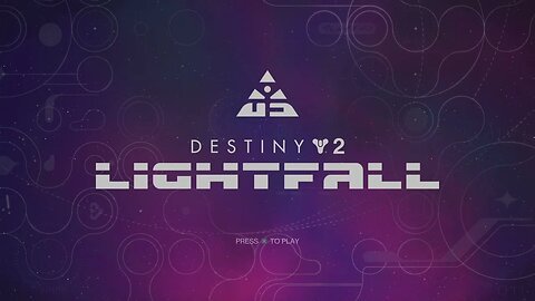 Destiny Lightfall Title Screen