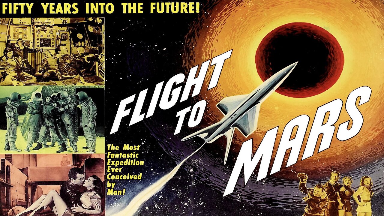 Flight to Mars (1951 Full Movie) [Sci Fi/Drama] | SUMMARY: Four scientists and a newsman crash-land on Mars and meet Martians who seem friendly.