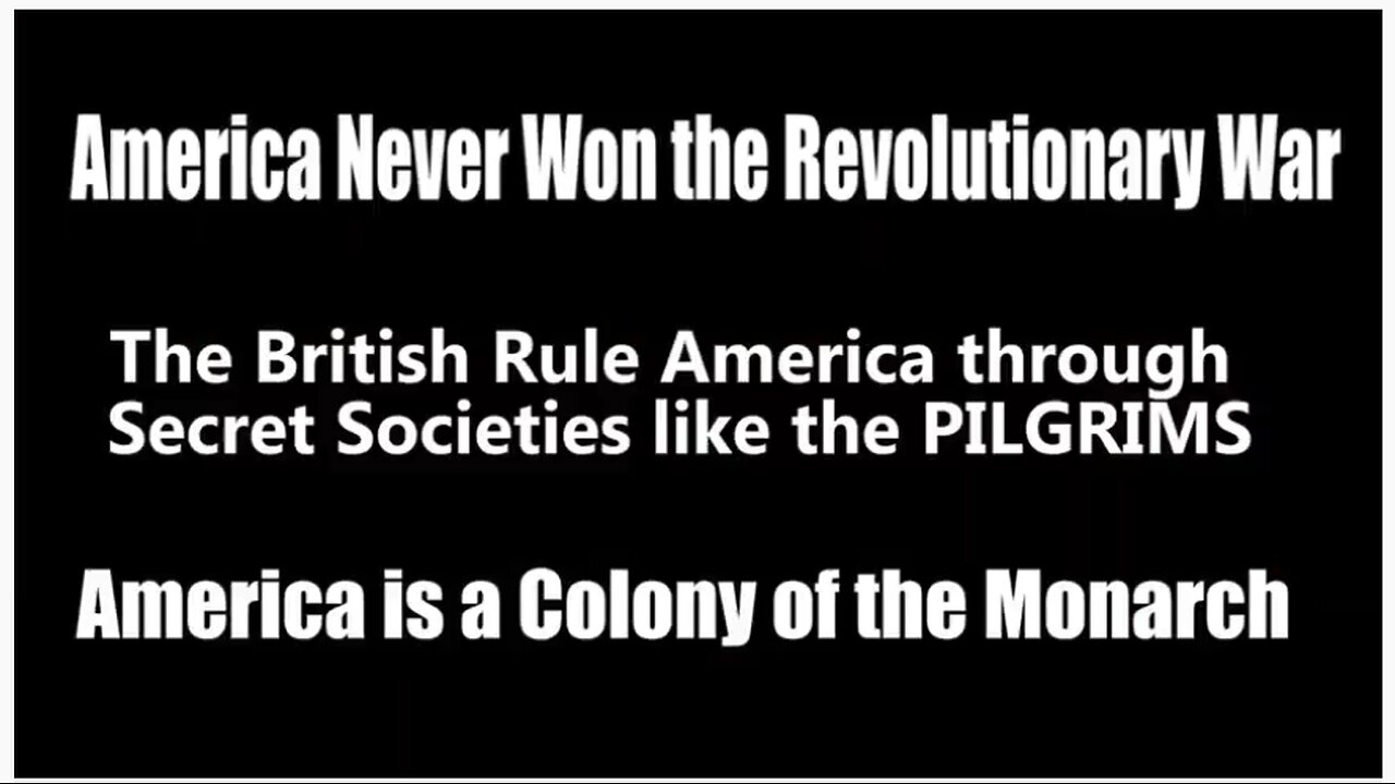 America never won the revolution