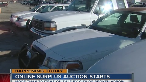 Broken Arrow's surplus auction starts