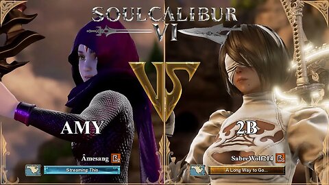 SoulCalibur VI — Amesang (Amy) VS SabreWolf214 (2B) | Xbox Series X Ranked