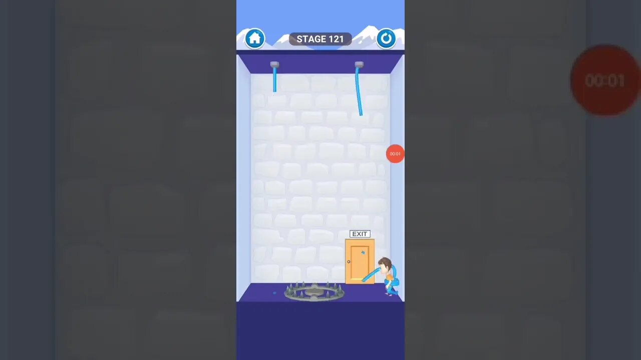 rescue cut rope puzzle 😎 #shorts