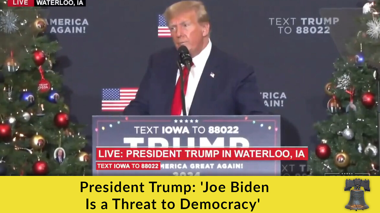 President Trump: 'Joe Biden Is a Threat to Democracy'