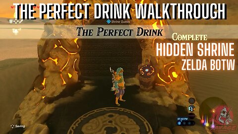 THE PERFECT DRINK SIDE QUEST WALKTHROUGH HIDDEN SHRINE MISAE SUMA'S BLESSING ZELDA BOTW