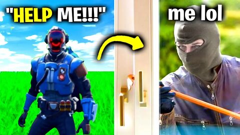 I Pretended To Be A ROBBER In Real Life.. (Fortnite)