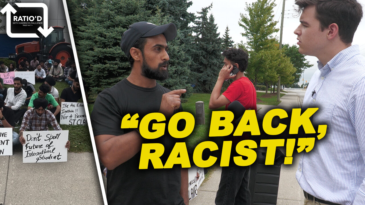 Brampton international student protest gets heated