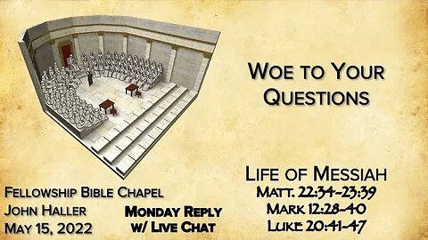 2022 05 15 John Haller Woe to Your Questions Monday Replay with LIve Chat