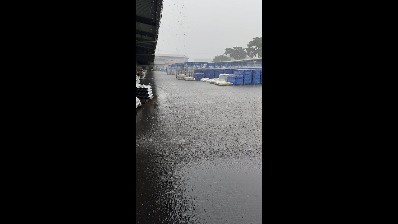 Heavy rain in south Korea