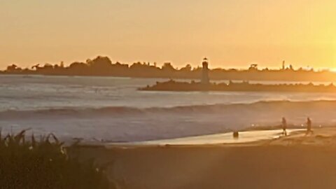 Twin Lakes Beach at sunset