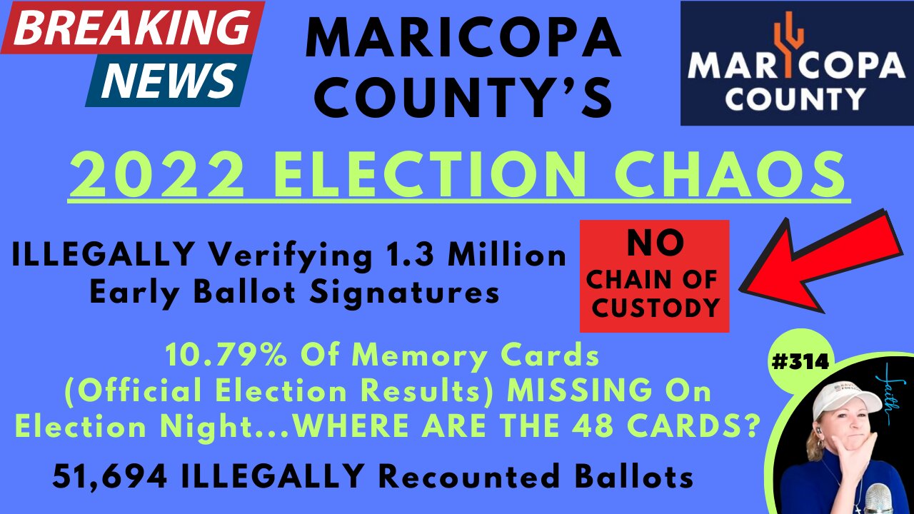 PRESIDENT TRUMP WON ARIZONA IN 2020! There Were 58,550 ILLEGAL Ballots Cast In Maricopa County & Election Needs To Be SET ASIDE / NULL & VOID. MOST candidates Illegitimately In Office Now! EVIDENCE = Official Canvass Report