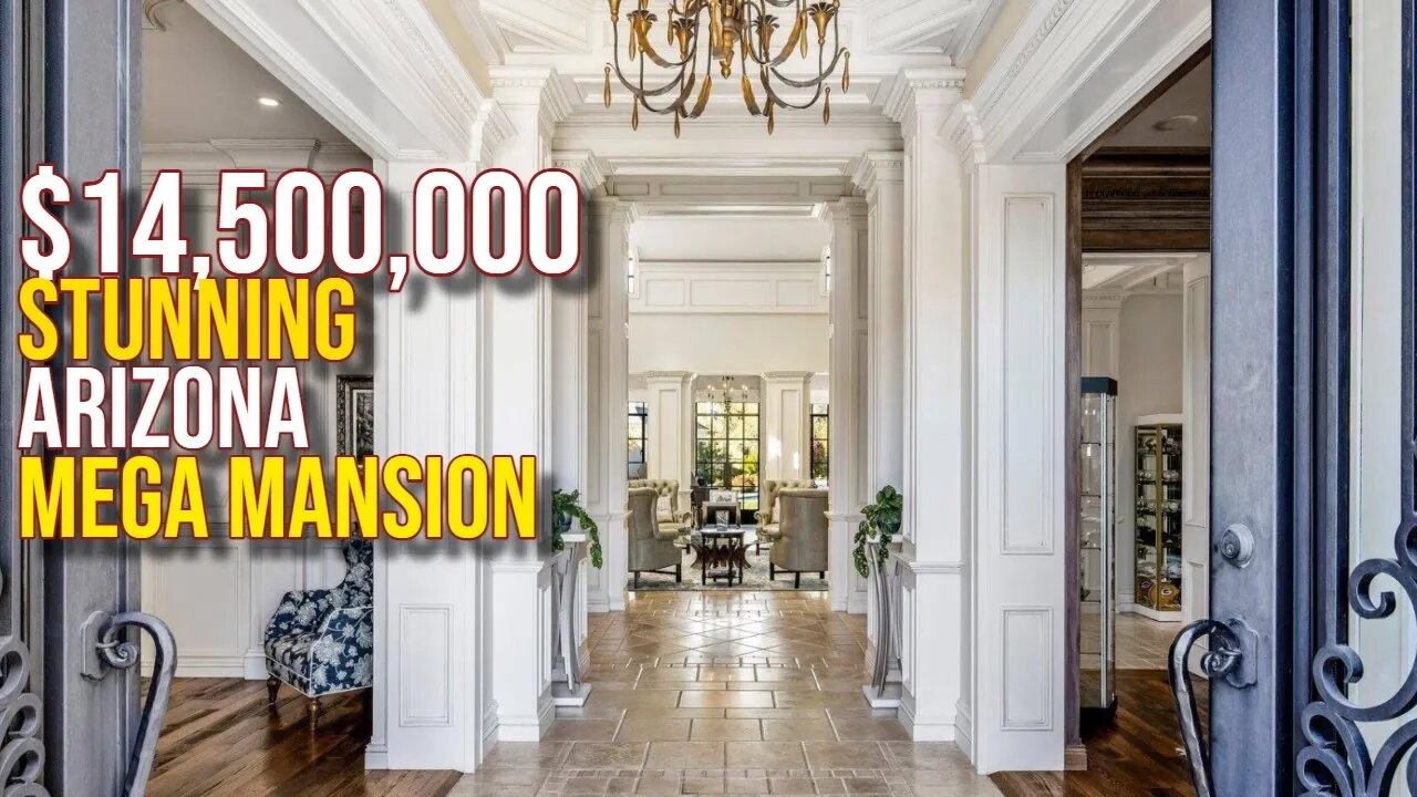 Touring $14,500,000 Stunning Arizona Mega Mansion