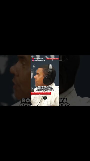 RODRIGO SILVA PEDE DESCULPAS A SÉRGIO SACANI #shorts #sergiosacani #rodrigosilva #treta