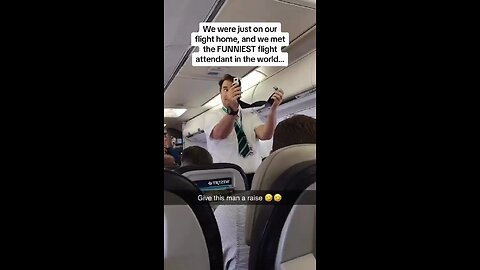 Funny flight attendant