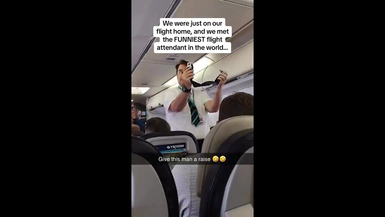 Funny flight attendant