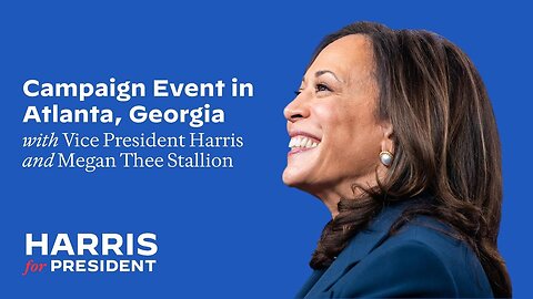 Kamala Harris Campaign Event in Atlanta, Georgia LIVE