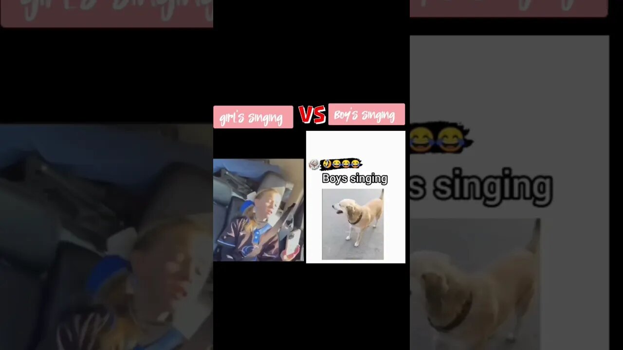 Girl's Singing Vs Boy's Singing 🤣🤣 #watch till end #viral shorts #trendingshorts #trending #girl#boy