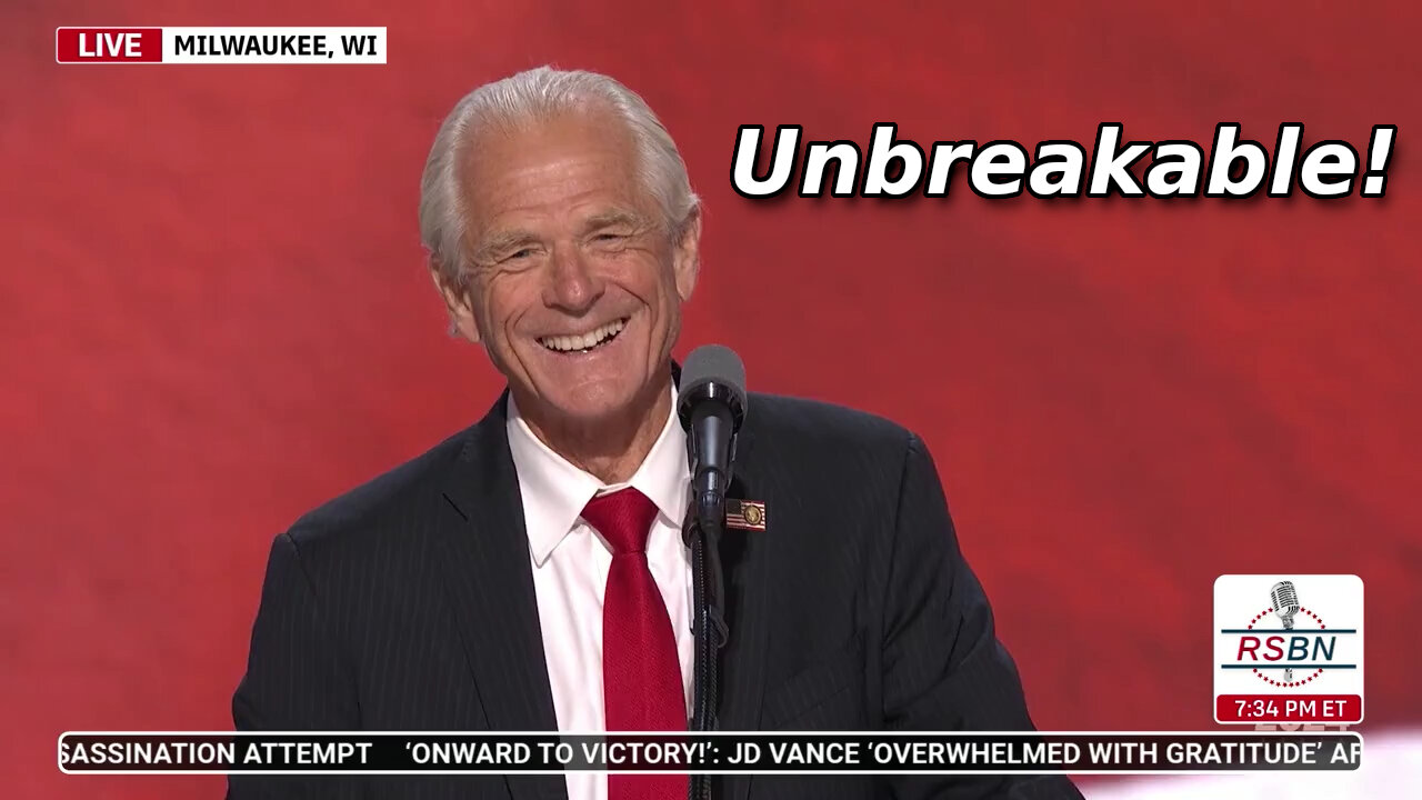 Unbreakable! Straight out of Prison, Peter Navarro's Full Speech at the RNC - July 17, 2024
