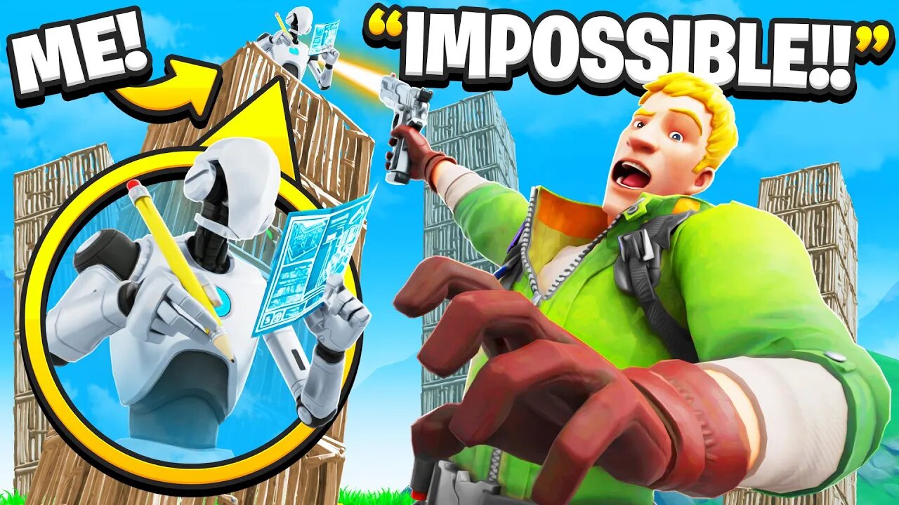 I Pretended To Be STARK Robot in Fortnite