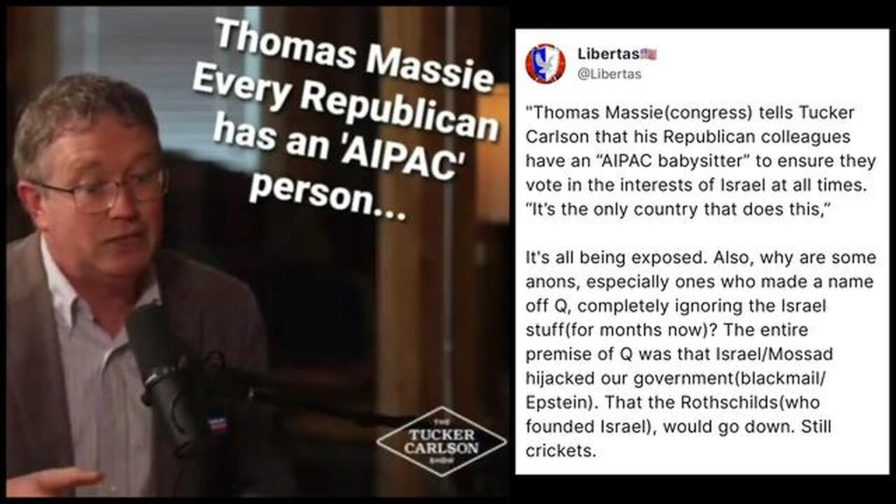 Thomas Massie Calls Out Congress Grifters Controlled By Zionists ✡️