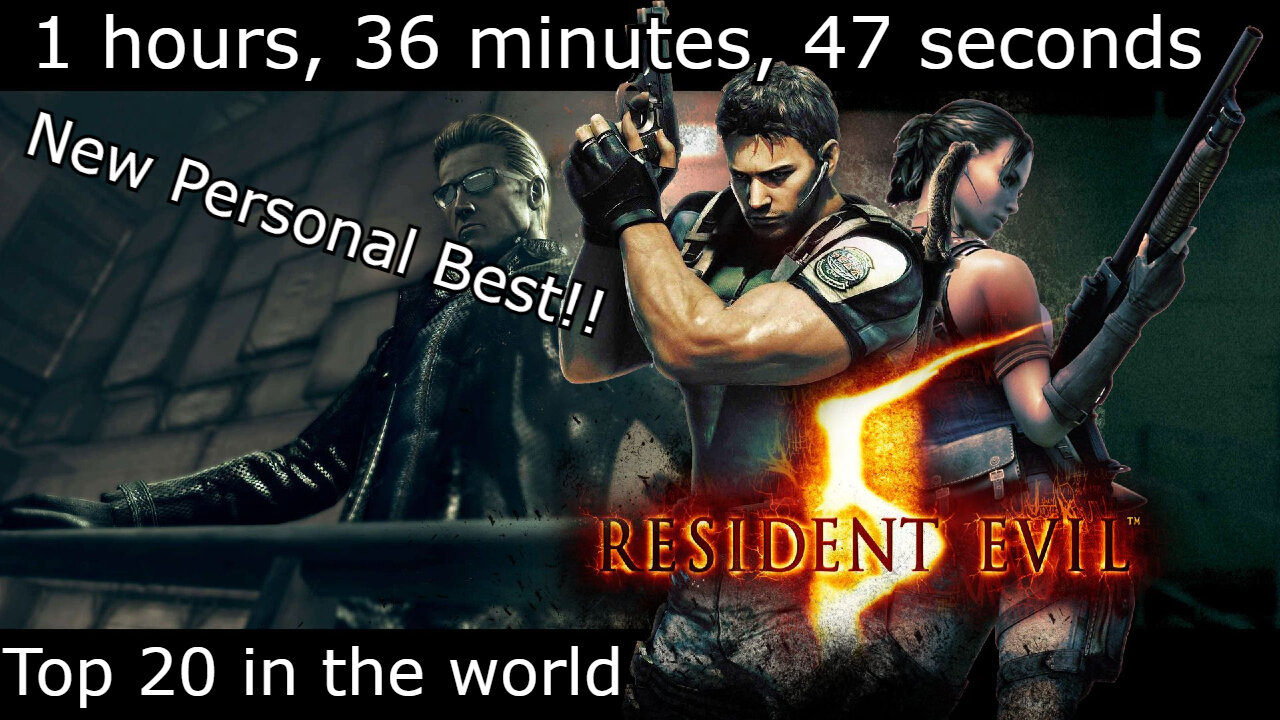 Personal Best Speedrun Co-op NG+ in Resident Evil 5 (Console Top 20)