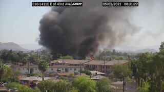 Phoenix Fire battles blaze near 43rd Avenue and McDowell Road