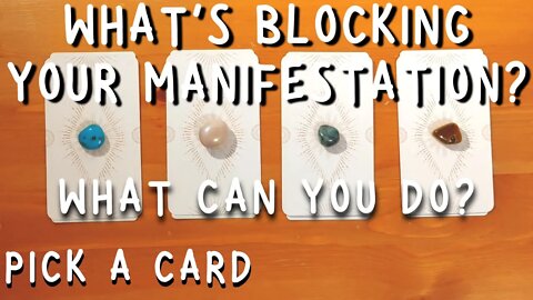 What's BLOCKING your MANIFESTATION from being your REALITY? || PICK A CARD Tarot reading (Timeless)