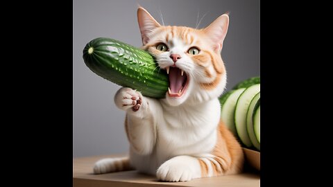Cats vs cucumbers! Part 1