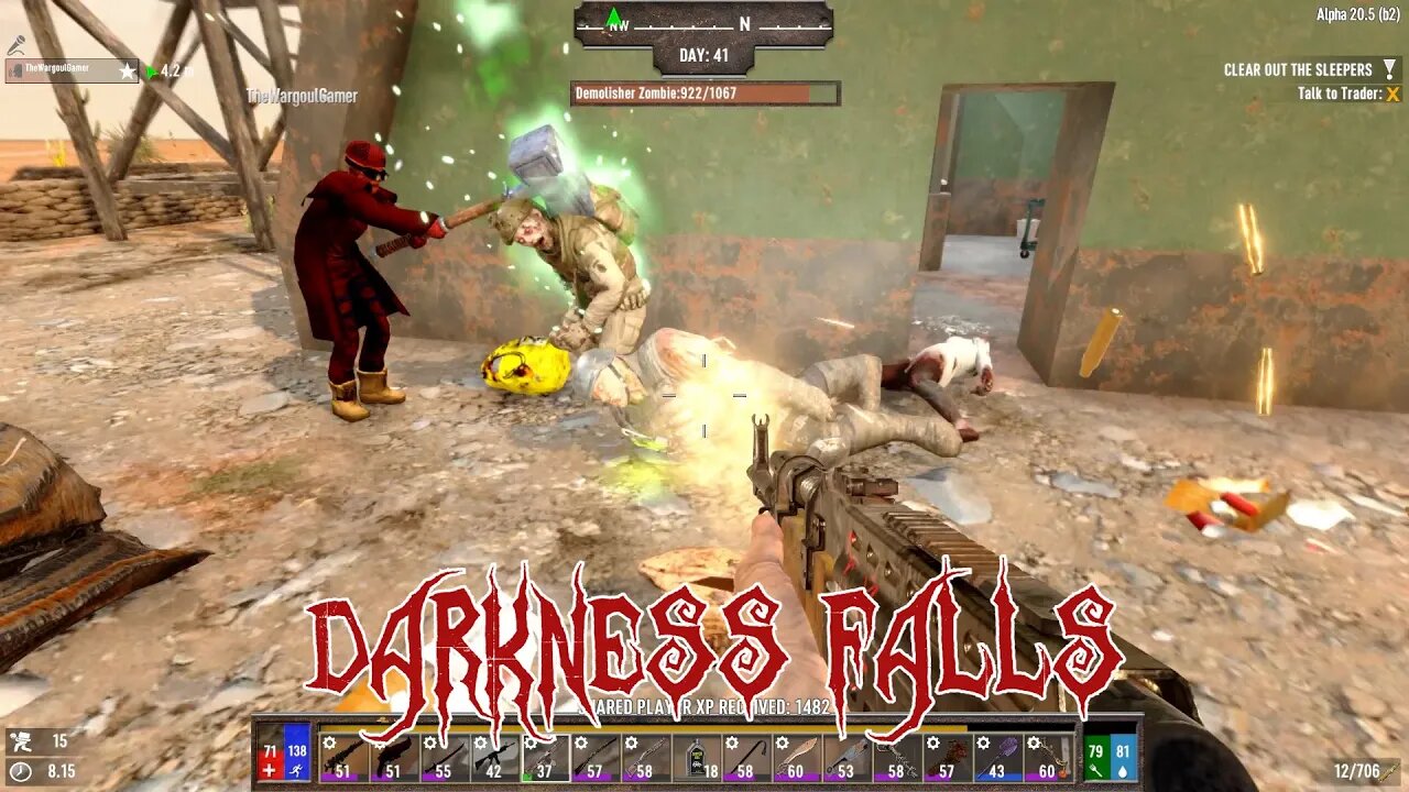 Darkness Falls - Zombies and Crashes - 7 Days to Die