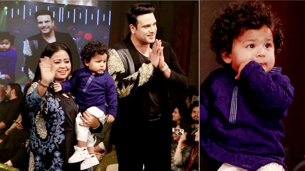 Bharti Singh Son Gola- Laksh 1st Ramp Walk On Stage At Beti Fashion Show 2023