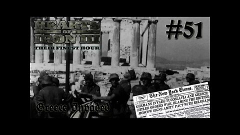 Hearts of Iron 3: Black ICE 8.6 - 51 (Germany) Getting ready to invade Greece!