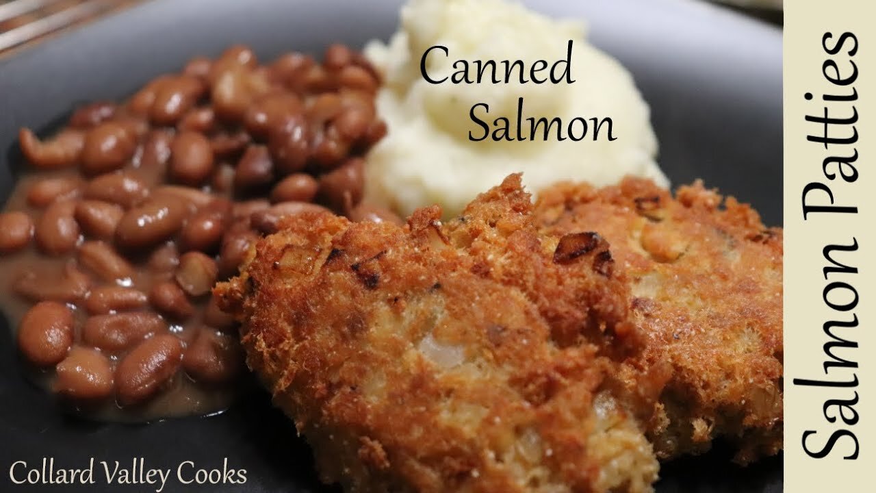 BEST Canned Salmon Patties - Creamed Potatoes - Cooking Tutorial