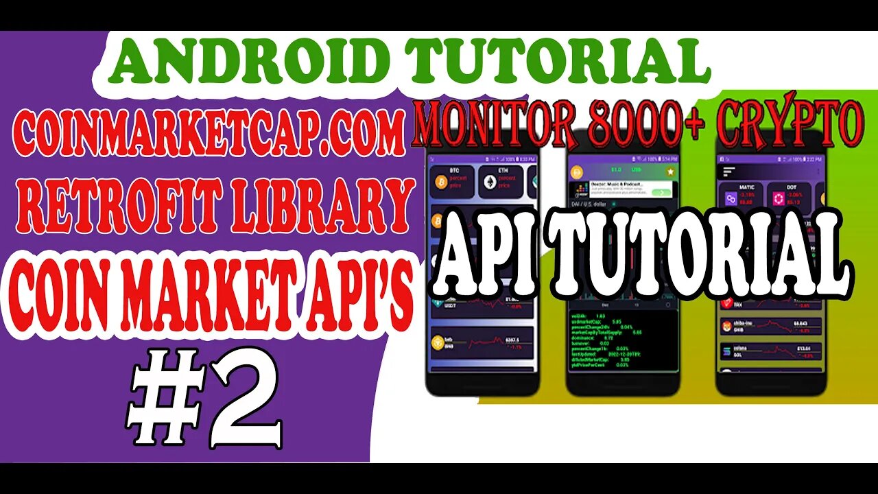 Android Retrofit tutorial All Crypto Currency Signal app using MVVM|COINMARKETCAP API #2