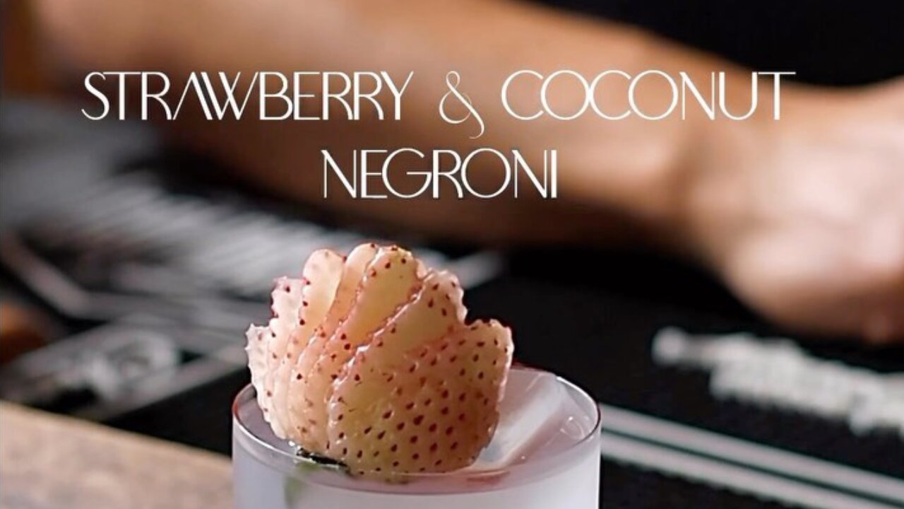 STRAWBERRY & COCONUT NEGRONI