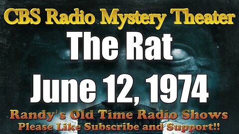 CBS Radio Mystery Theater The Rat June 12, 1974