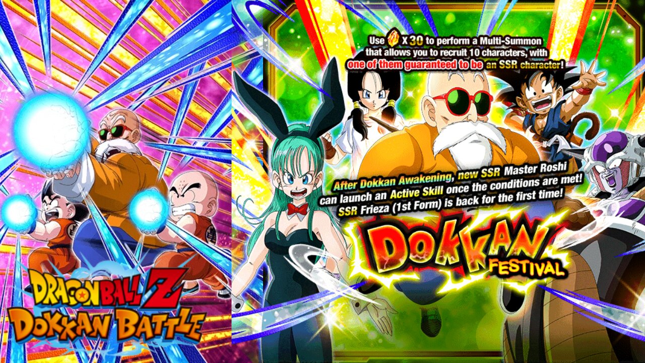 DBZ Dokkan Battle: Dokkan Fest Master Roshi Banner Summons