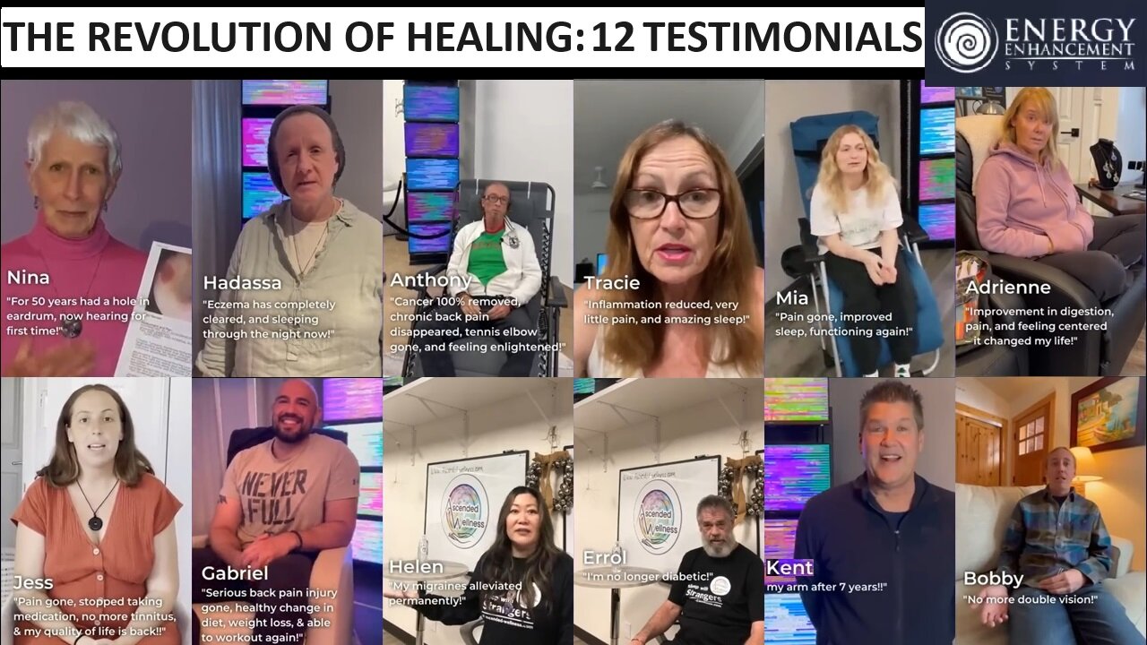 UNIFYD HEALING EESystem- 12 TESTIMONIALS: Your life will never be the same!!