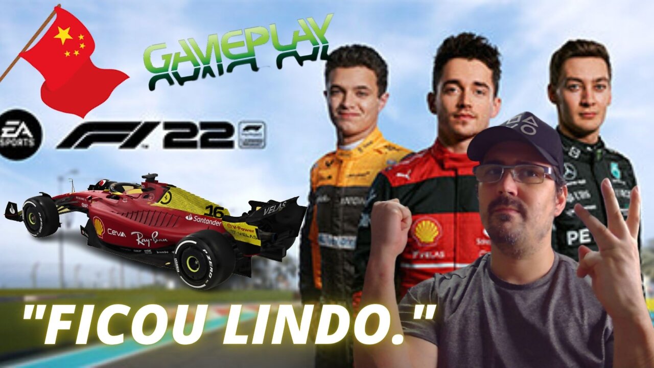 F1 2022 (XBOX ONE) GAMEPLAY / Conferindo a atualização com os carros da Ferrari e circuito de Xangai