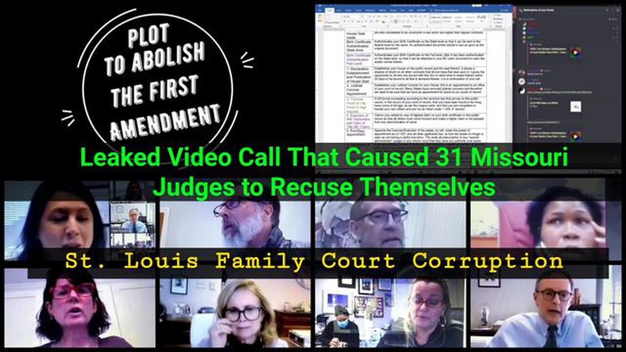 Leaked Video Call That Caused 31 Missouri Judges to Recuse Themselves (10 February 2021)