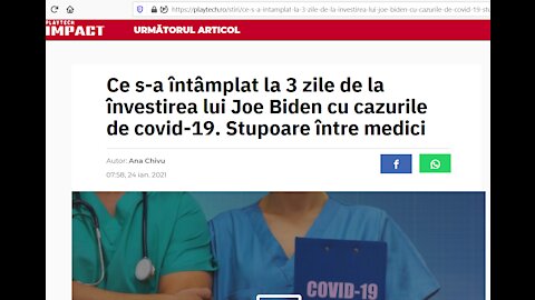 "Miracolul Biden", furaje pentru mancurți: Covid, în declin după instaurarea lui Biden