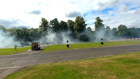 drifting cars at Edinburgh car show