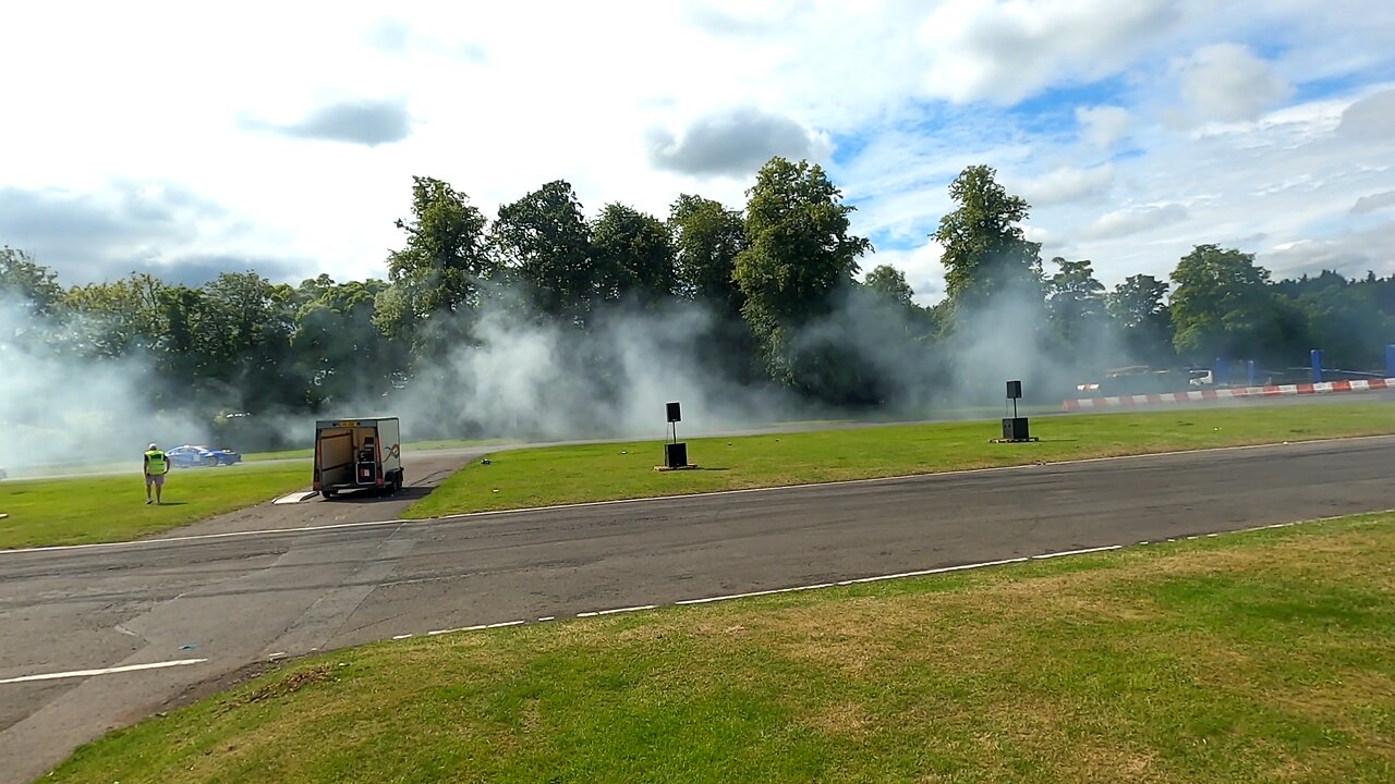 drifting cars at Edinburgh car show