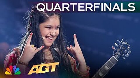 10-Year-Old Guitarist Maya Neelakantan Performs "Master Of Puppets" | Quarterfinals | AGT 2024