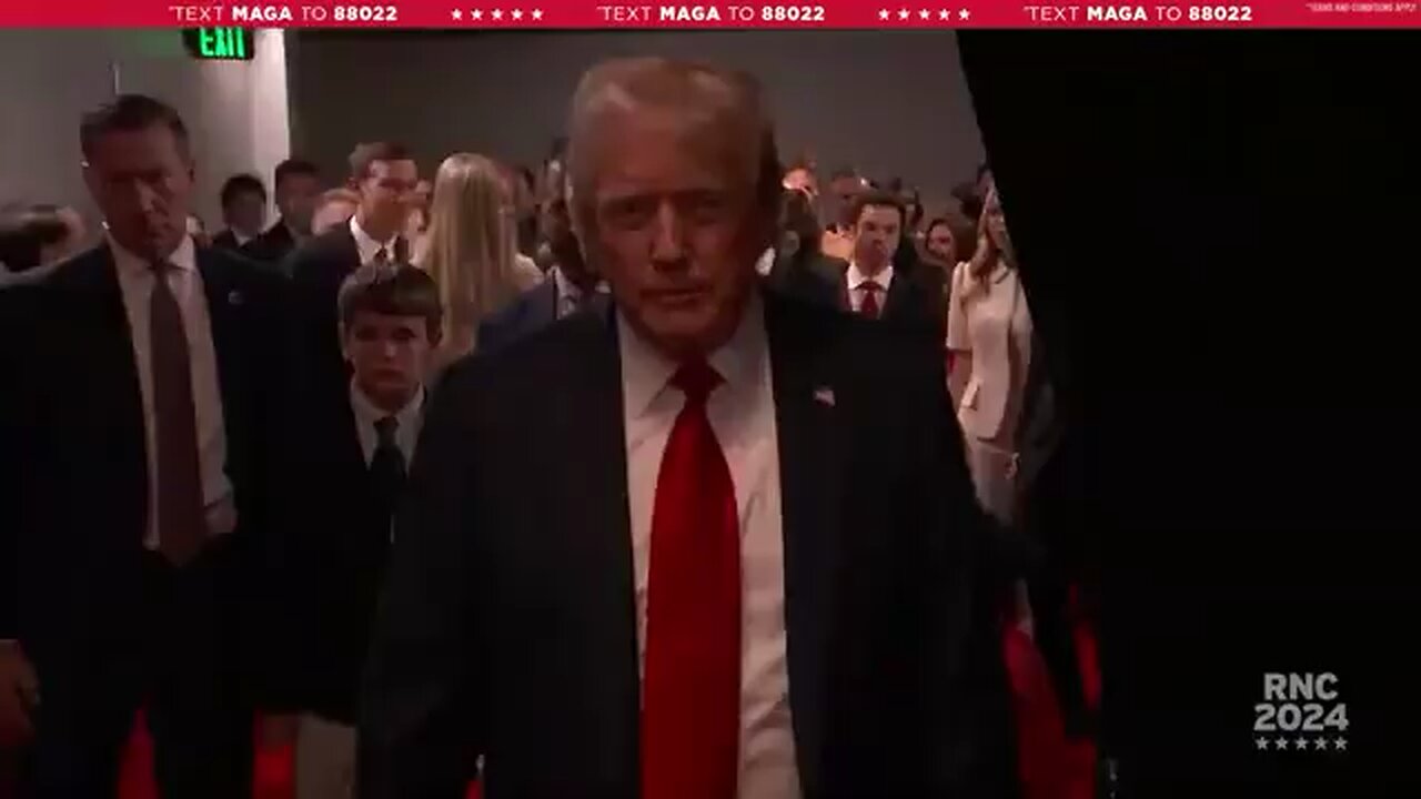 🚨 Donald J. Trump Makes His Entrance at the RNC